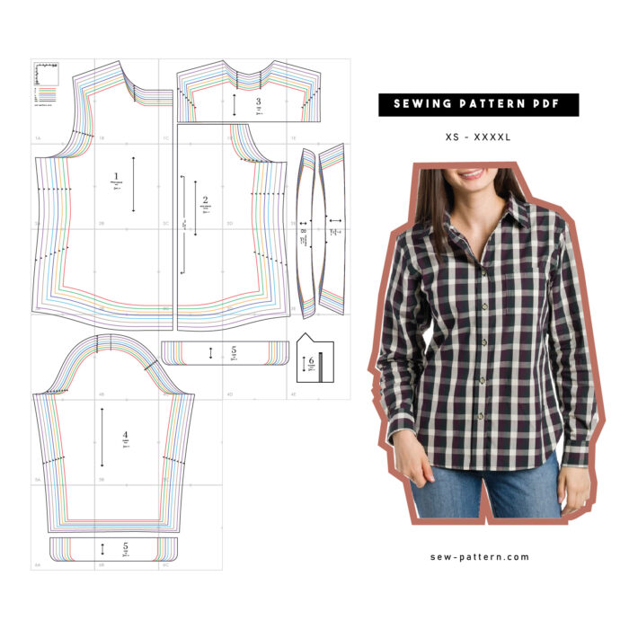 Female Button Up - Sewing Pattern PDF